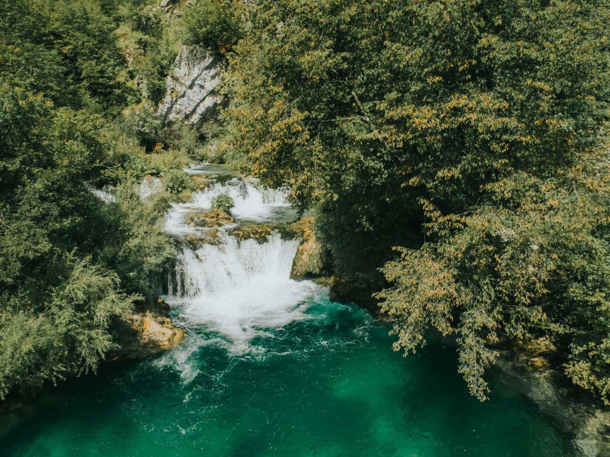 Вилла Plitvice Chalet Korana Экстерьер фото